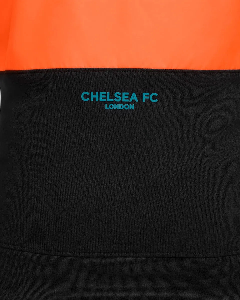 Nike 2021-22 Chelsea Youth I96 Anthem Jacket - Blustery-Black-Crimson (Detail 3)