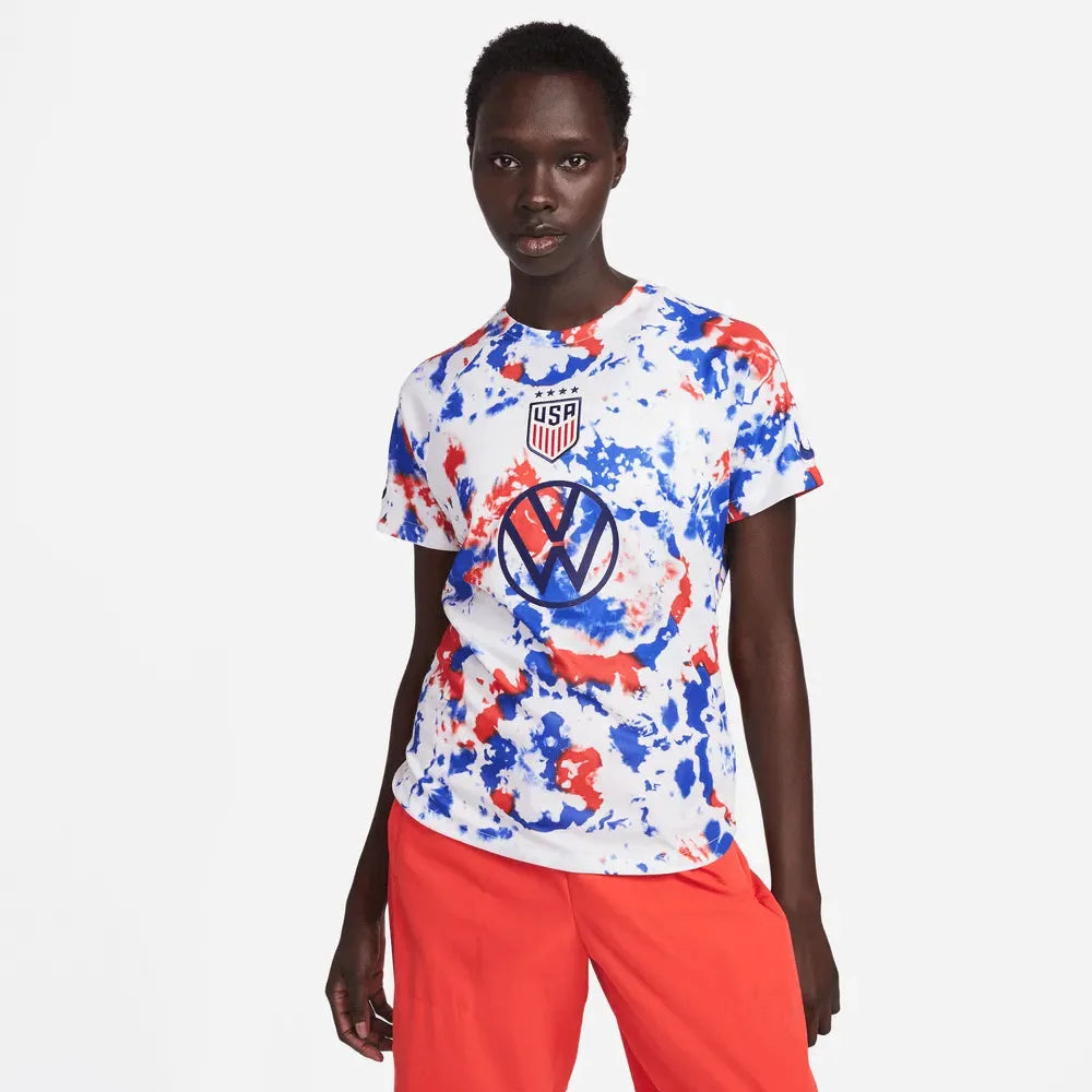 Nike 2022-23 USA Women's 4-Star Pre-Match Jersey (Model - Front)