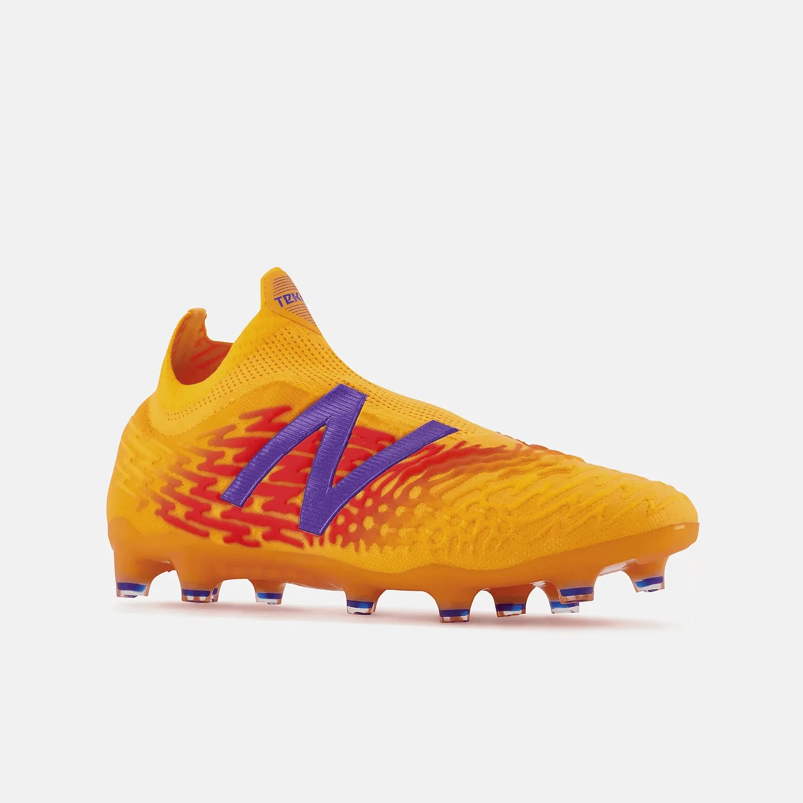 New Balance Tekela v3+ Pro FG 2E Wide - Orange (Diagonal - Front)