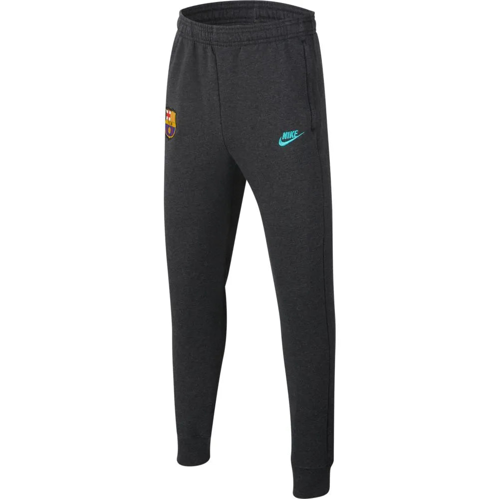 Nike 2019-20 FC Barcelona YOUTH Graphic Fleece Pants - Grey