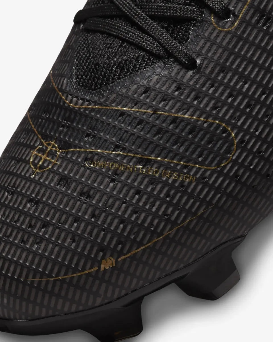 Nike Mercurial Vapor 14 Pro FG - Black-Gold-Silver (Detail 2)