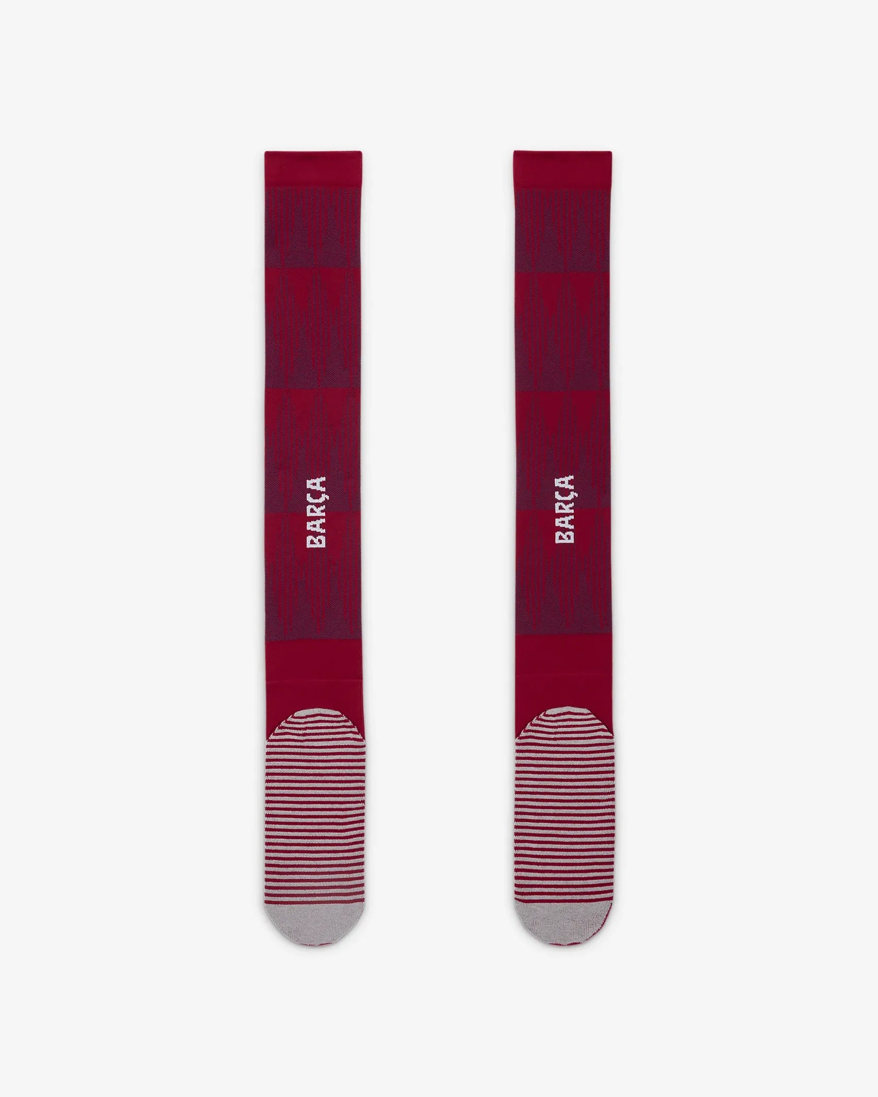 Nike 2023-24 Barcelona Home Stadium Strike Knee-High Socks (Pair - Back)