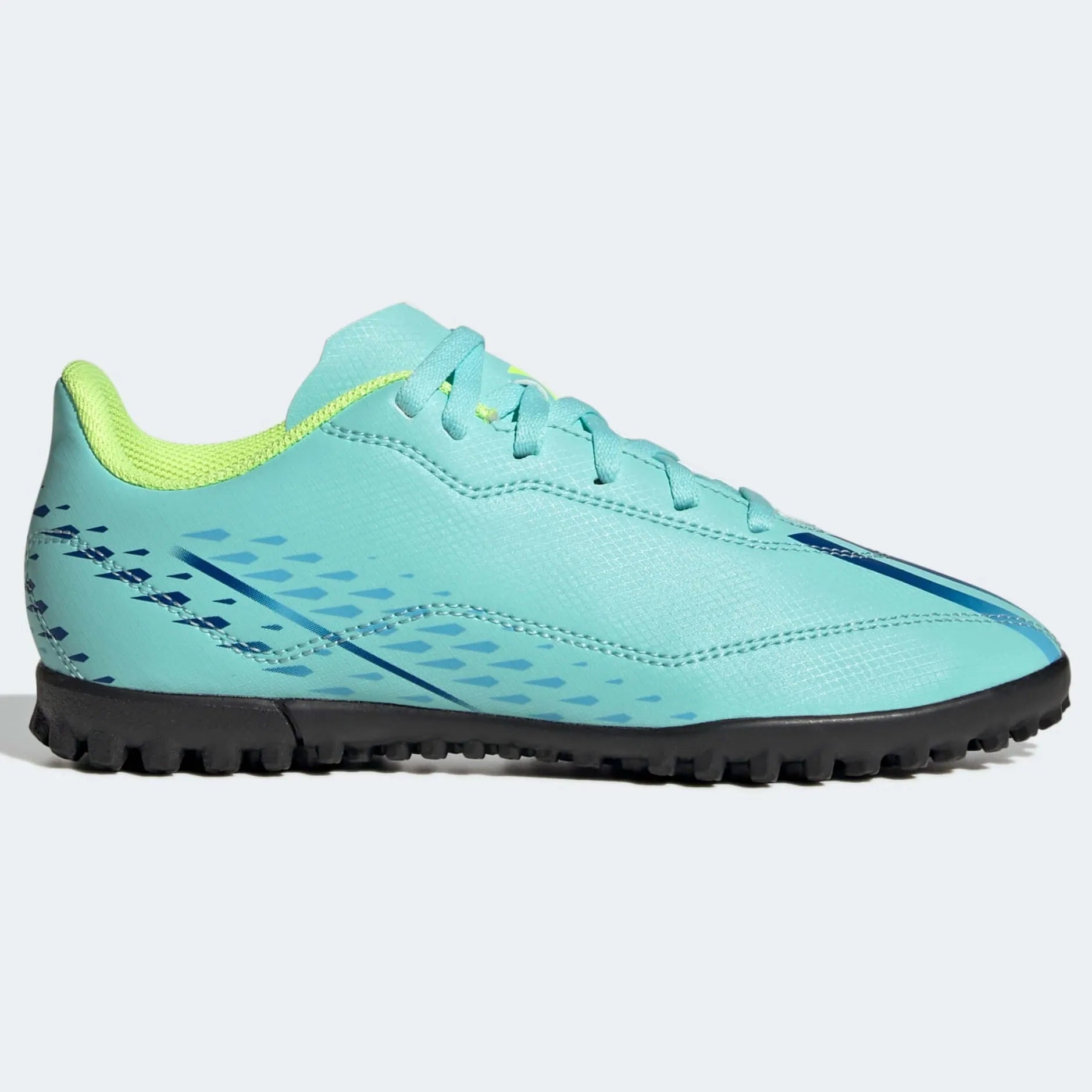 adidas Kids X Speedportal.4 Turf J - Aqua-Blue (SIde 1)