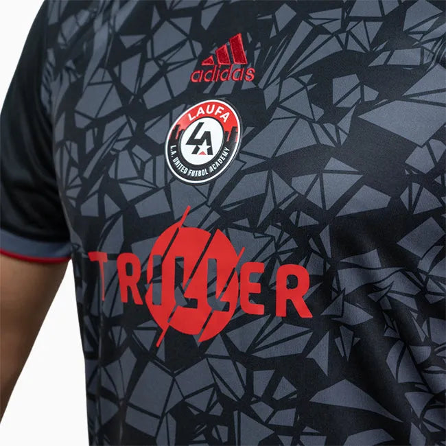 close up of adidas LAUFA Mi Comp 21 Men's Jersey - Black