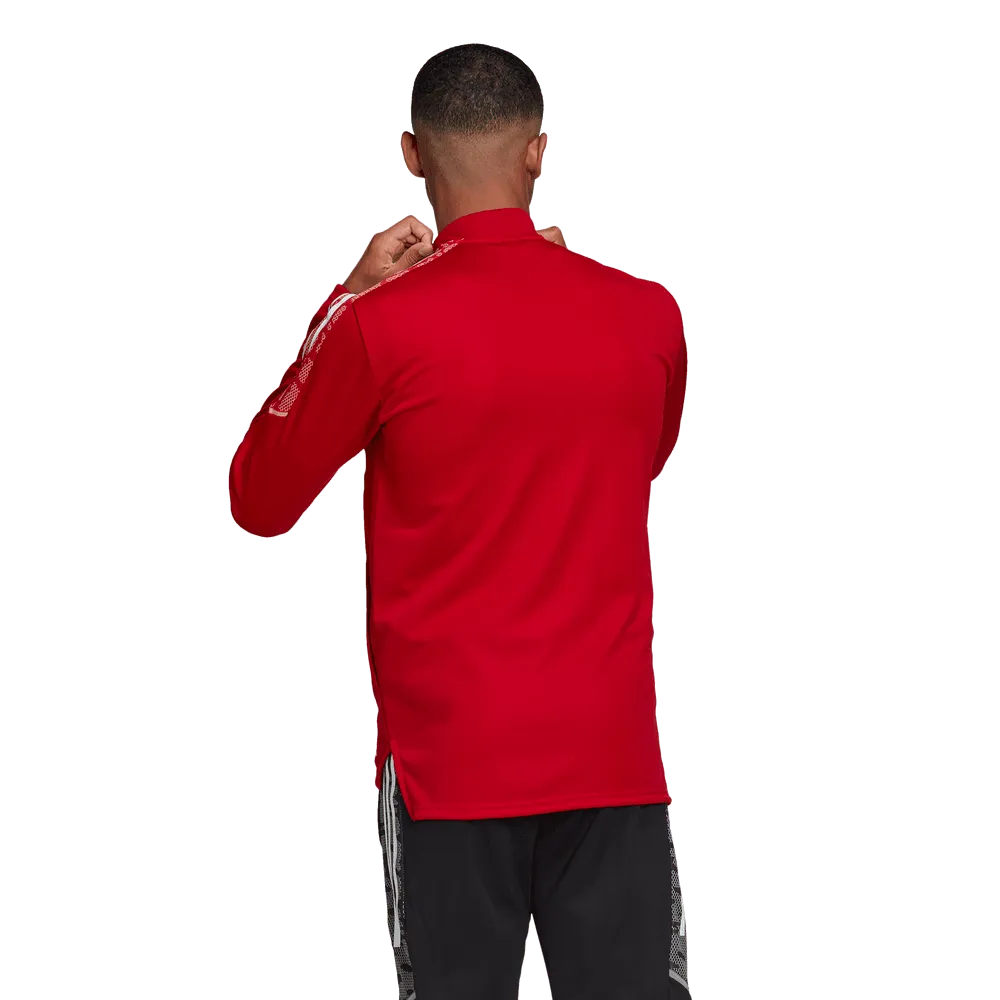 Adidas Condivo 21 Youth Track Jacket - Red-White (Model - Back)