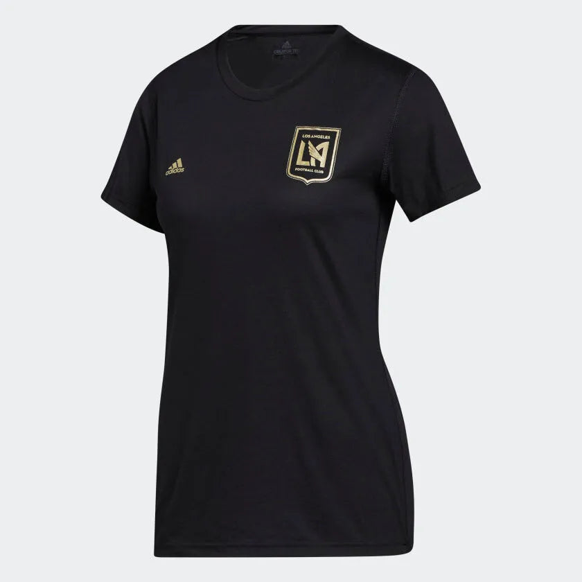 adidas LAFC WOMEN'S Climalite SS Tee 2020  - Black-Gold