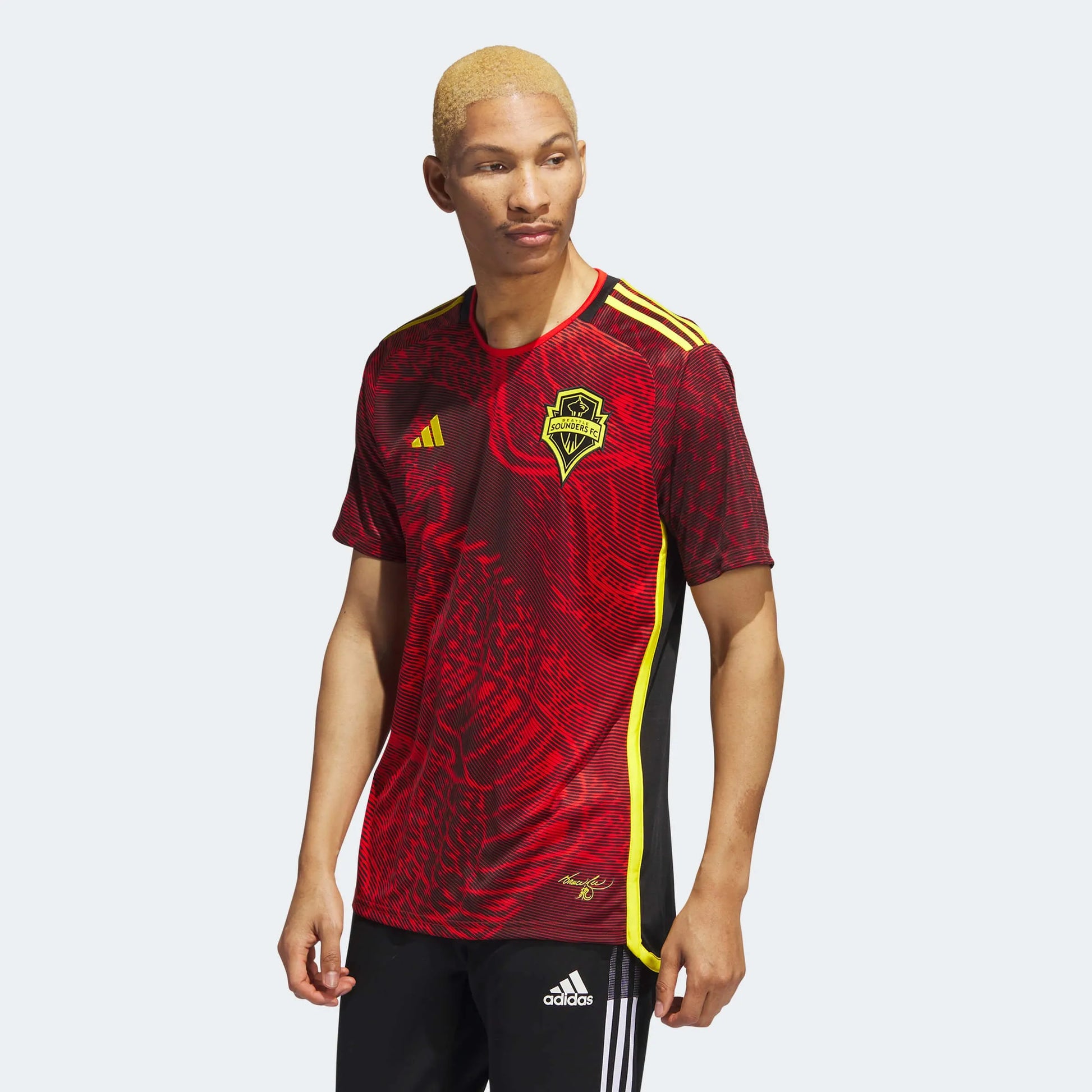 adidas 2023-24 Seattle Sounders Mens Away Jersey (Model - Front)