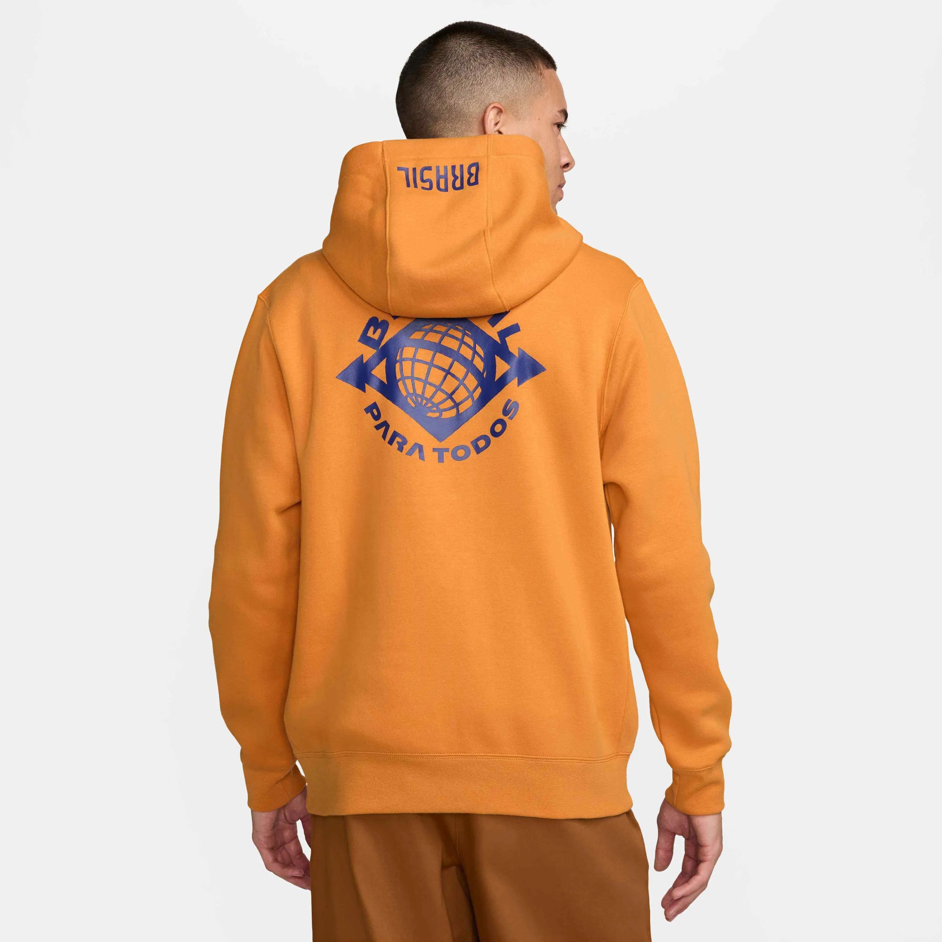 Nike 2024-25 Brazil Men's NSW Club PO Hoodie (Model - Back)