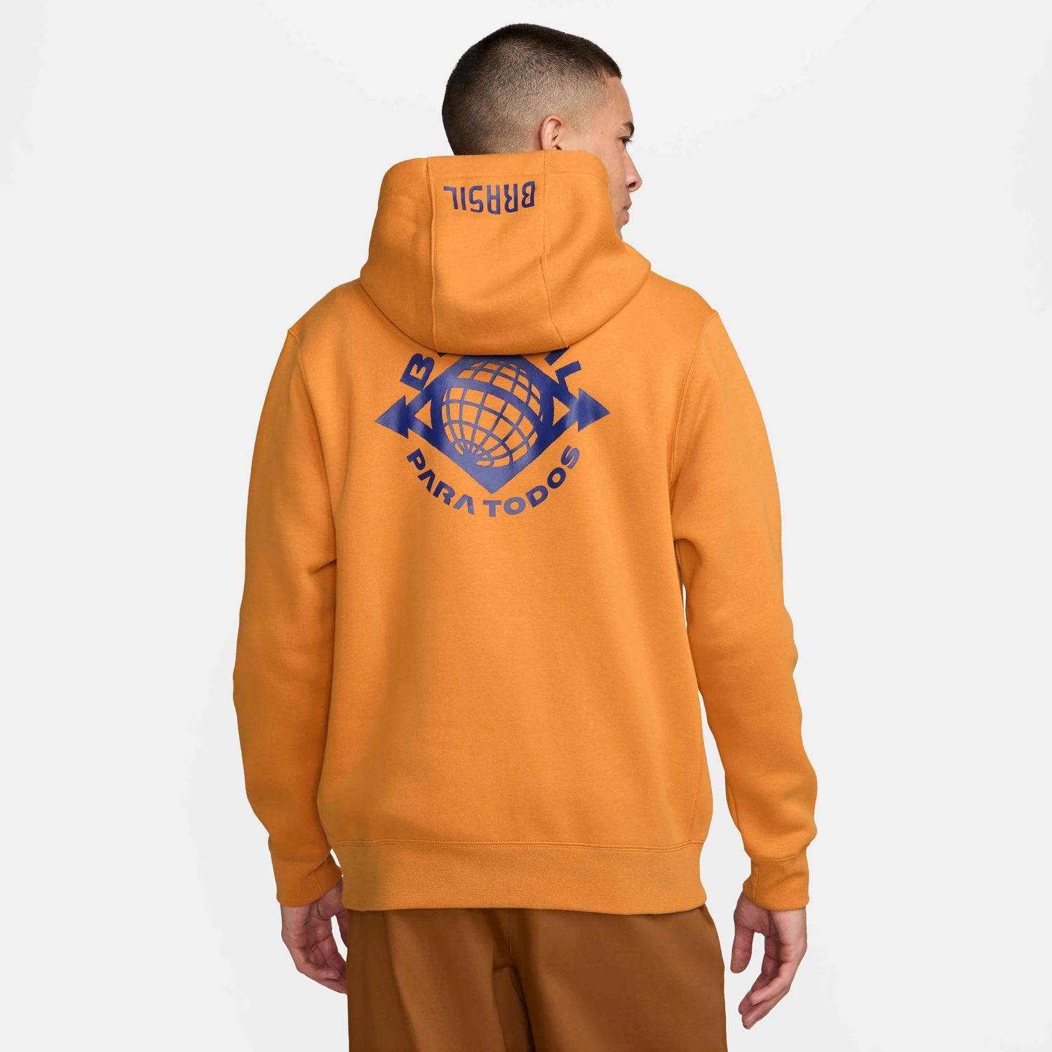 Nike 2024-25 Brazil Men's NSW Club PO Hoodie (Model - Back)