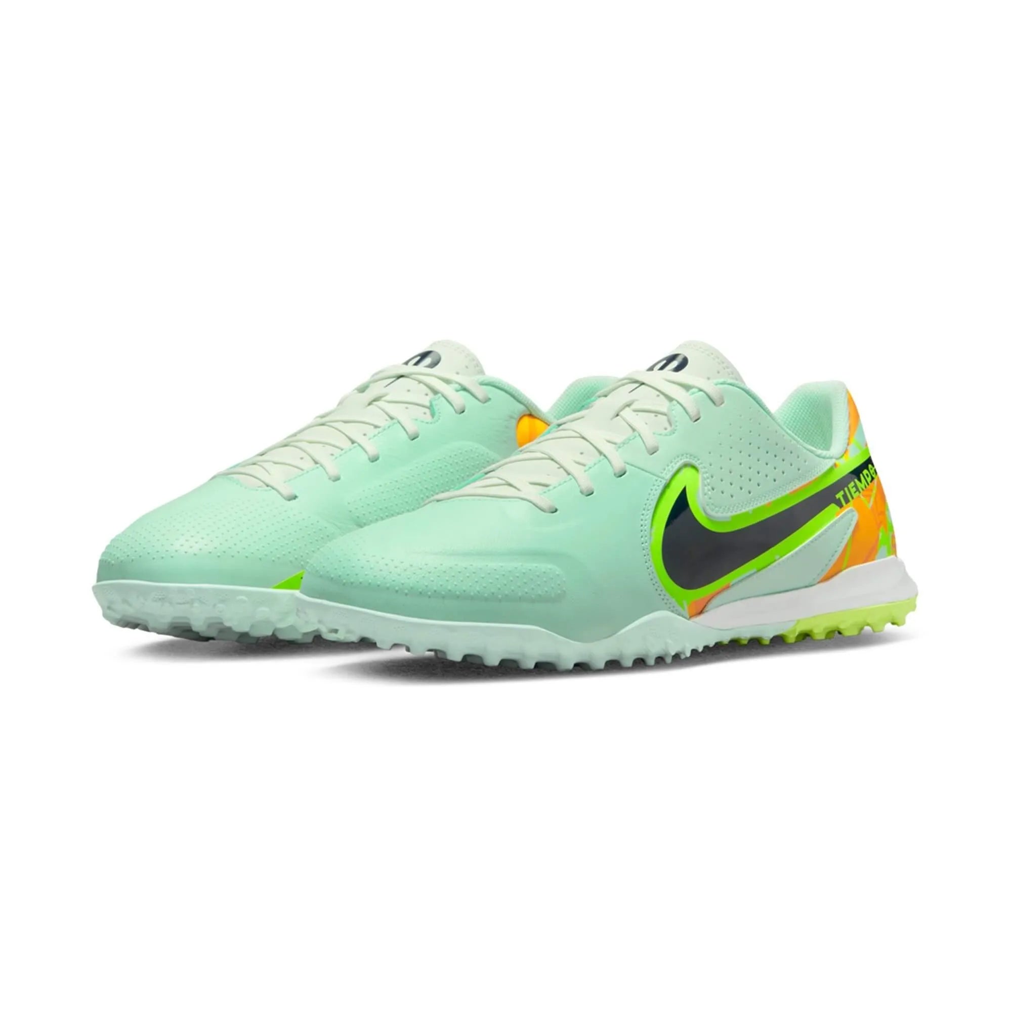 Nike Legend 9 Academy TF - Mint-Blackened Blue (Pair - Diagonal)