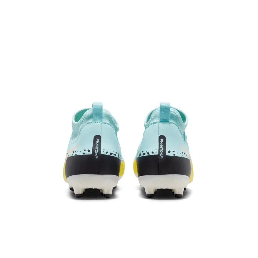 Nike Jr Phantom GT2 Academy DF FGMG - Glacier Ice-Black (Pair - Back)