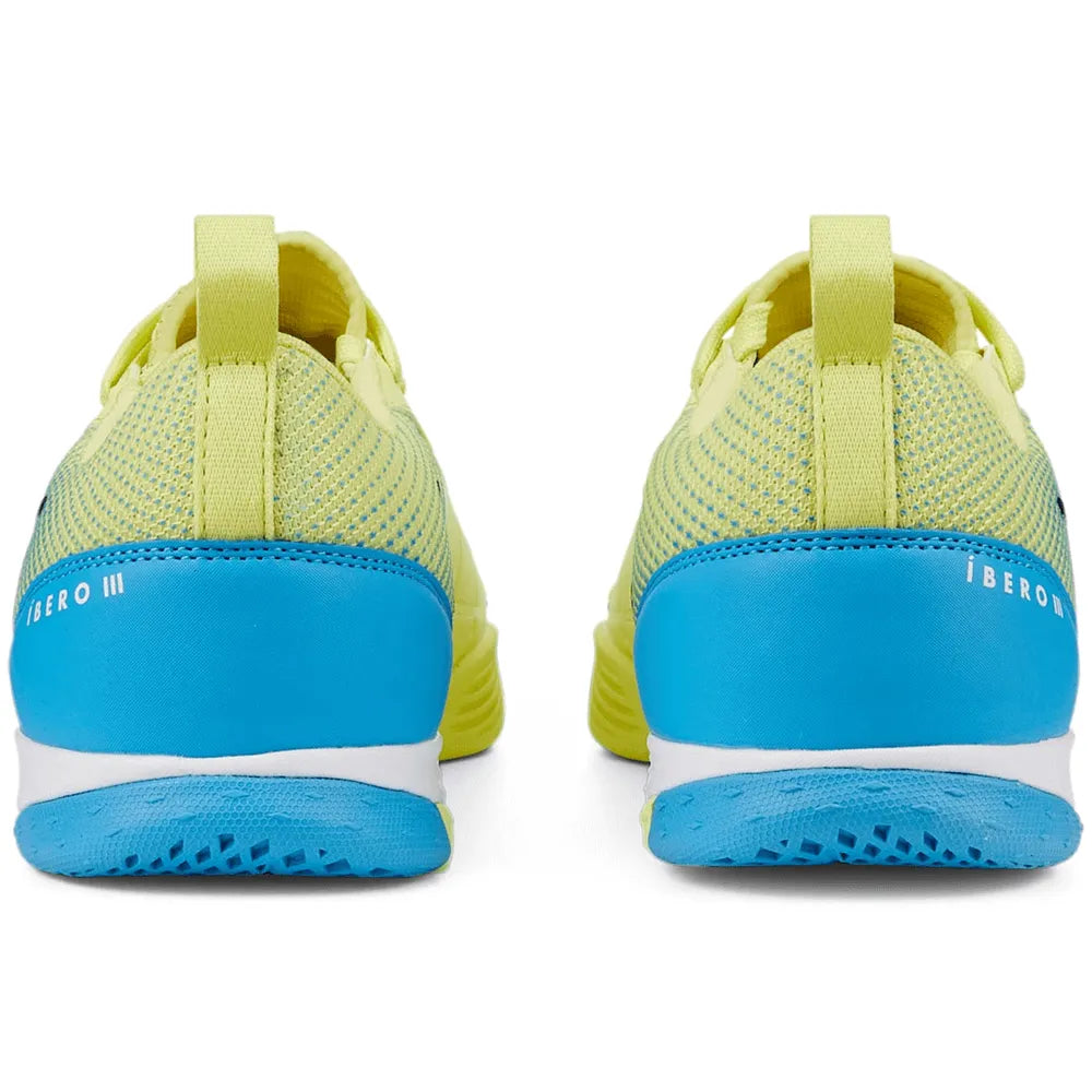 Puma Ibero III Indoor Fresh Yellow-Bleu Azur-Puma White (Pair - Back)