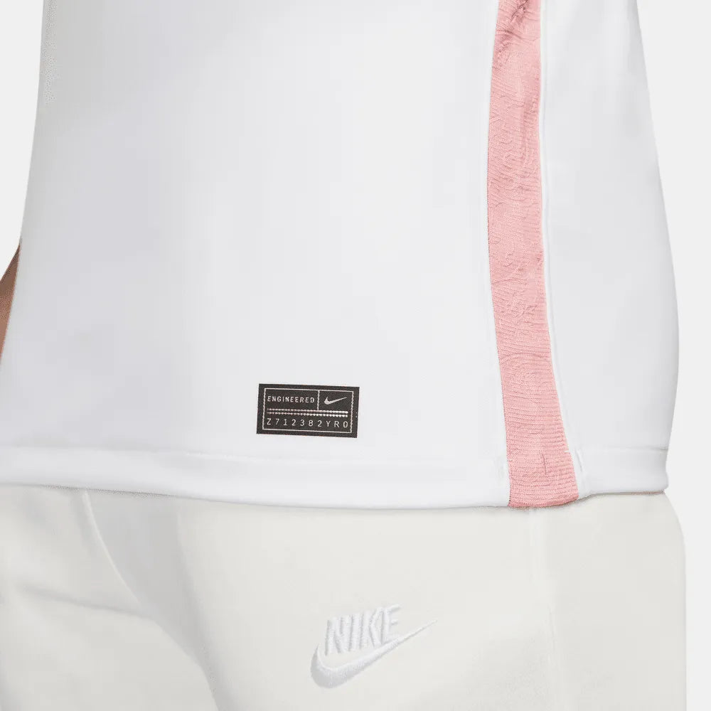 Nike France Women's EC22 (Men's Cut) Away Jersey - White-Pink Glaze (Detail 2)