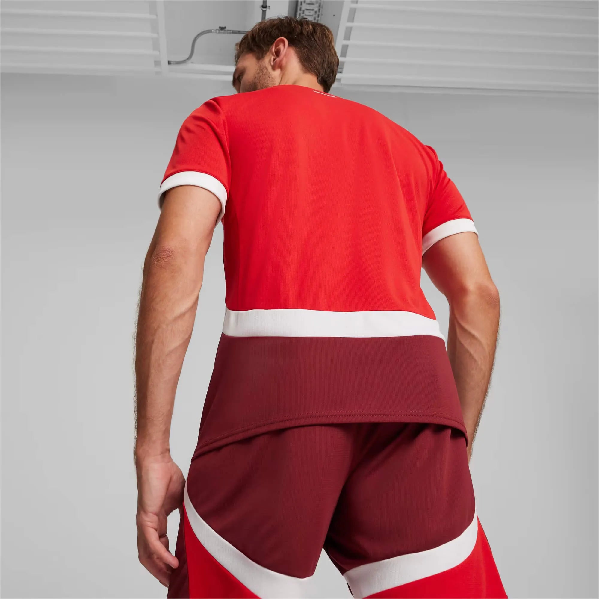 Puma 2024-25 Switzerland Stadium Home Jersey (Model - Back)