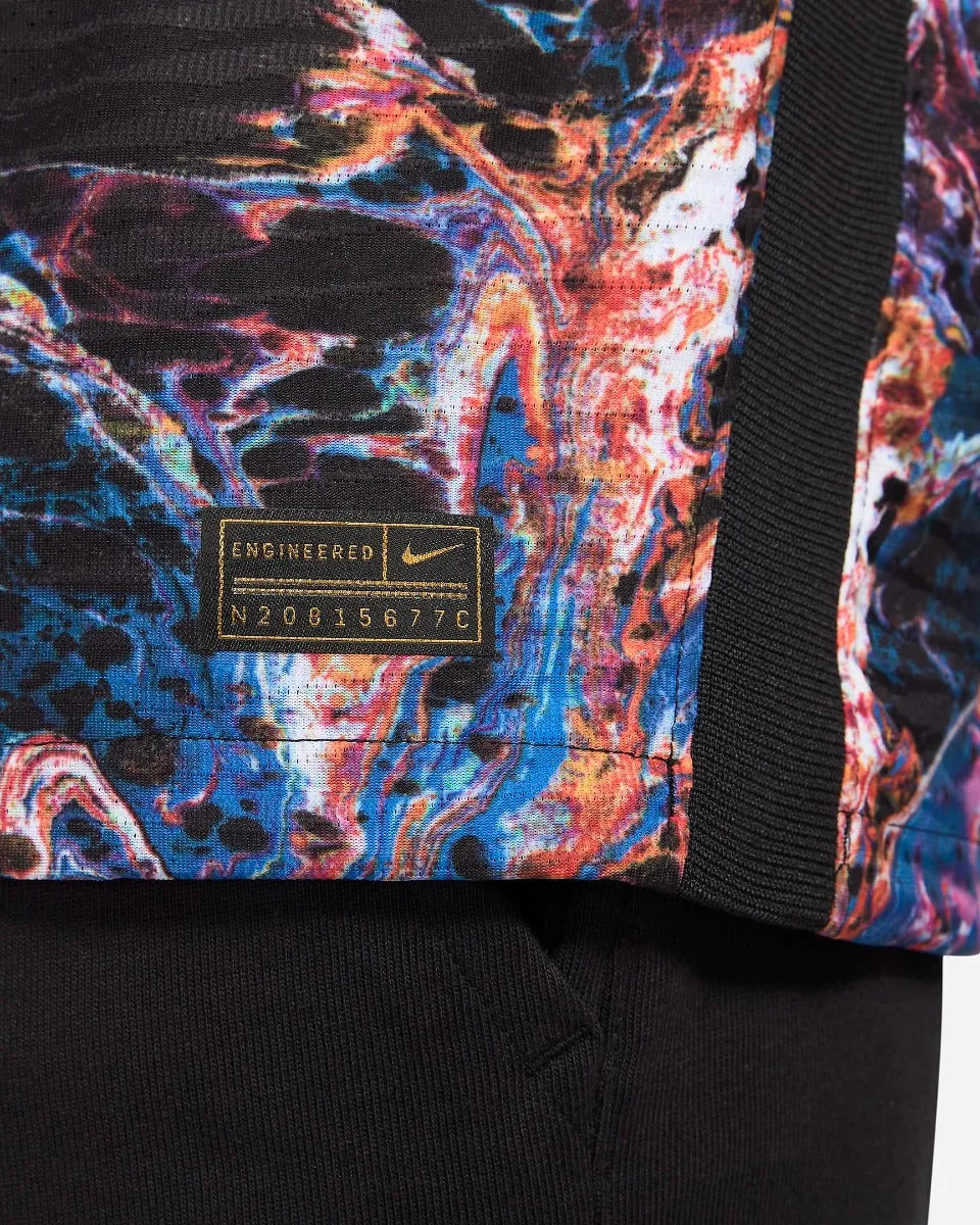 Nike 2021-22. Tottenham Away ADV Match Jersey - Black-Venom Green (Detail 3)