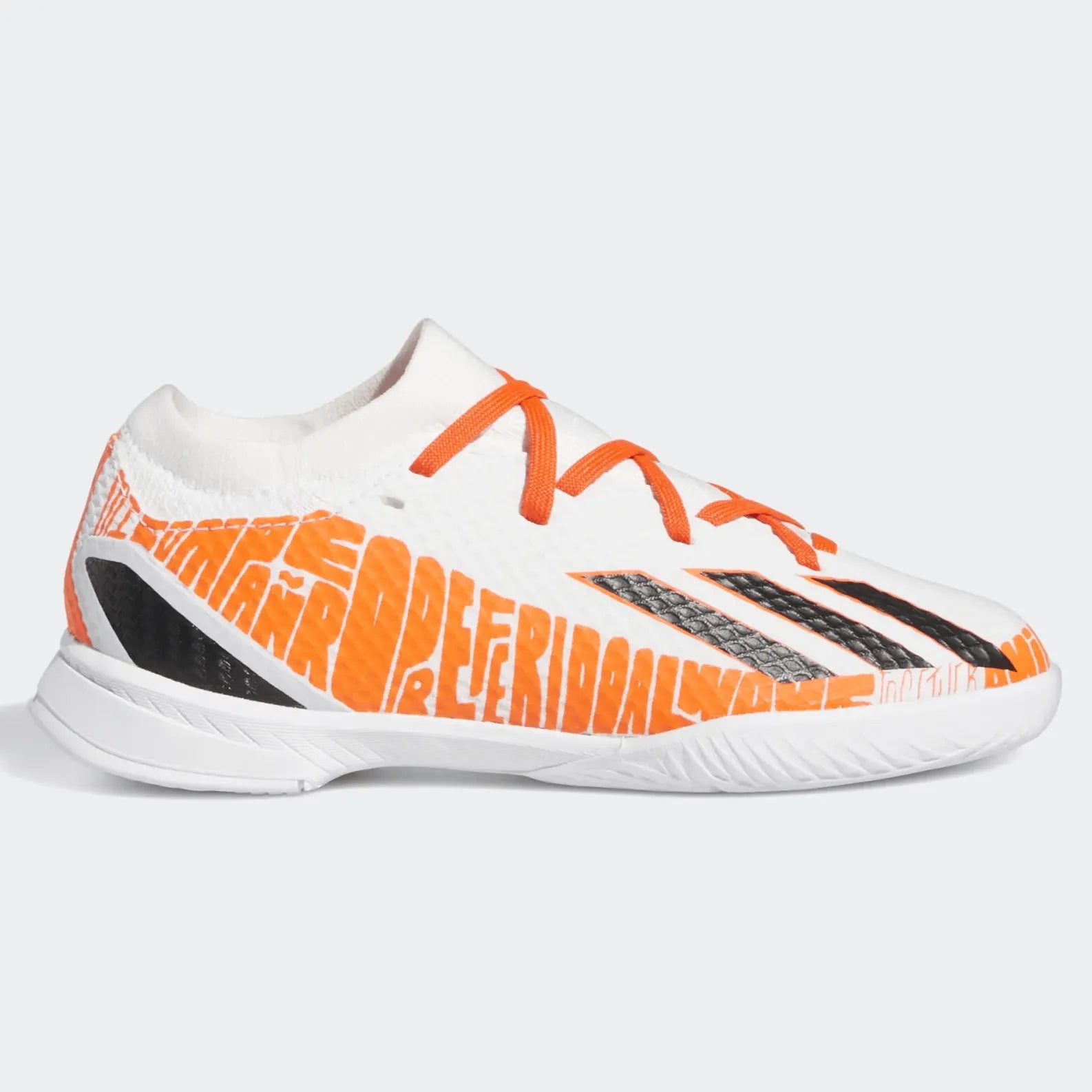 adidas JR X SpeedPortal Messi .3 Indoor - White-Black-Solar Red (Side 1)