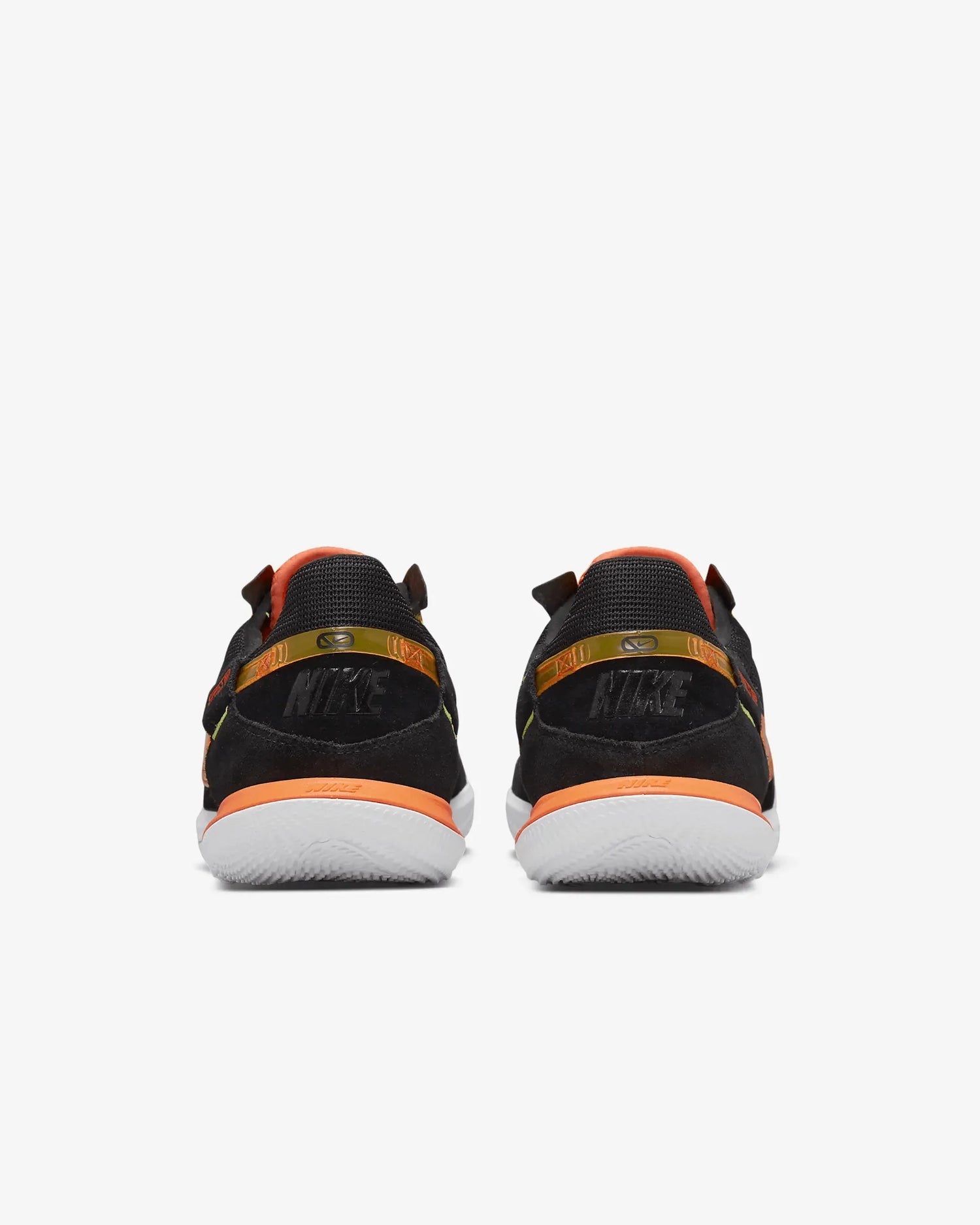 Nike Streetgato Indoor - Black-Total Orange (Pair - Back)