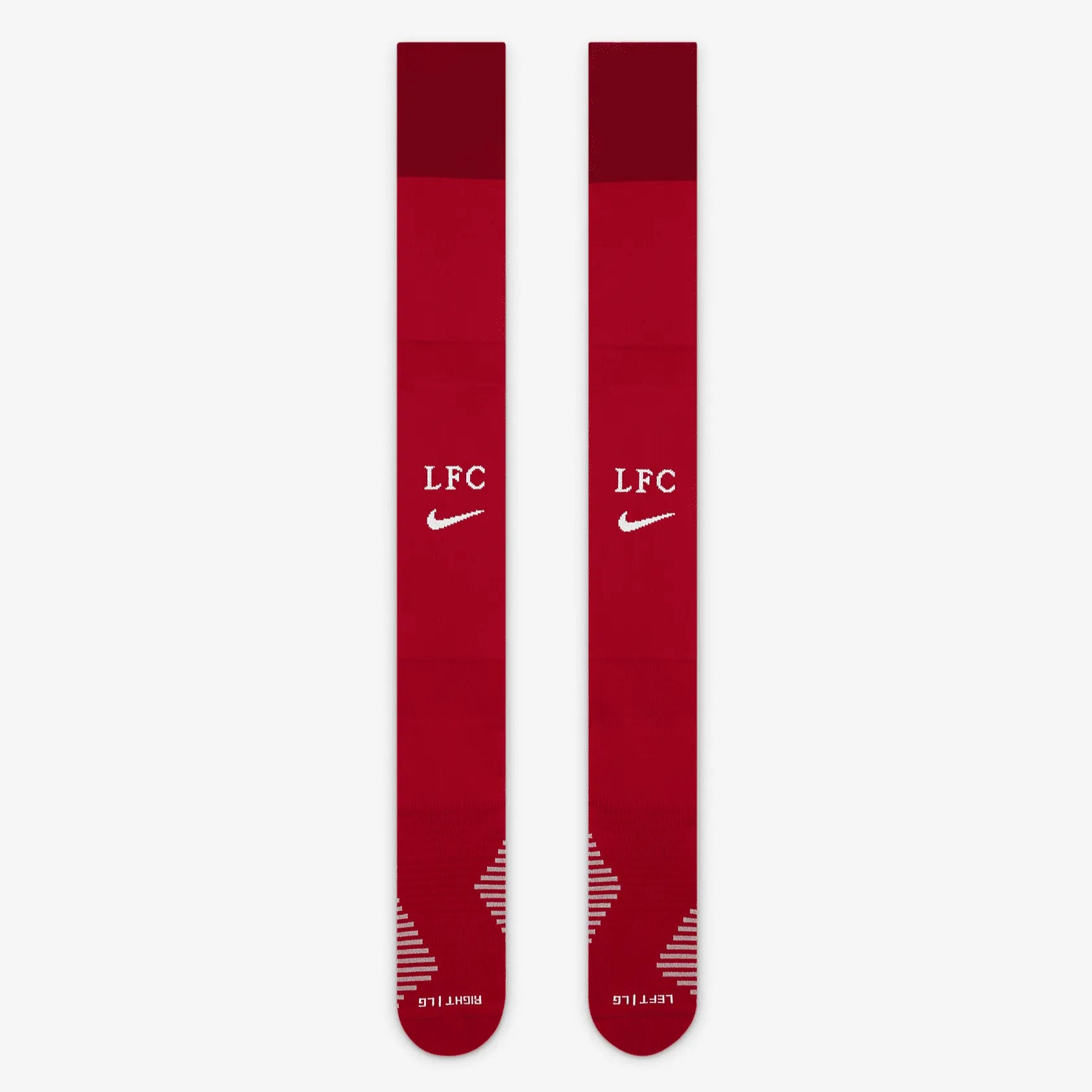 Nike 2022-23 Liverpool FC Stadium Home OTC Socks - Red-White (Front)