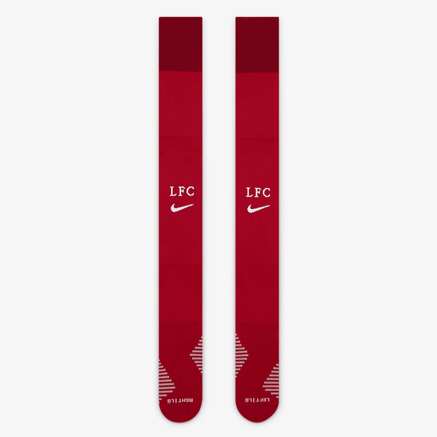 Nike 2022-23 Liverpool FC Stadium Home OTC Socks - Red-White (Front)