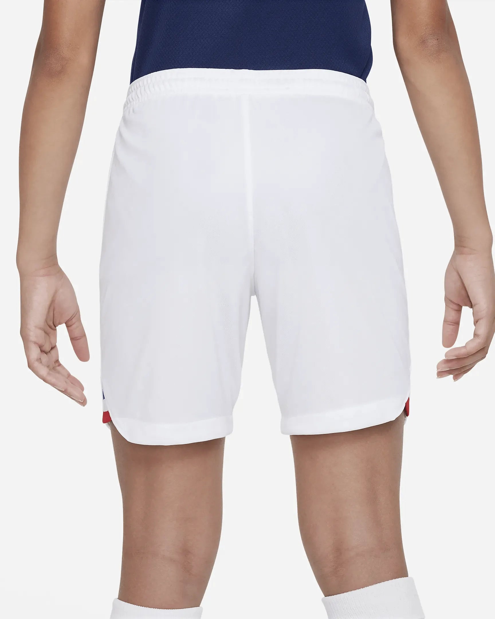 Nike 2022-23 France Youth Stadium Home Shorts (Back)