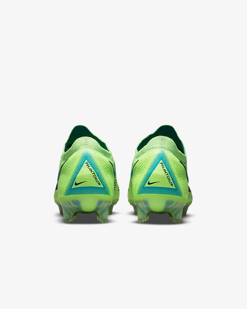 Nike Phantom GT Elite FG - Lime Glow-Turquoise (Pair - Back)