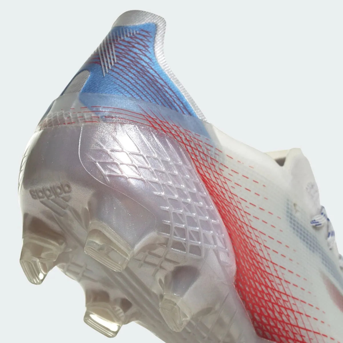 Adidas X Ghosted .1 FG - Silver Metallic-Red-Royal (Detail 2)