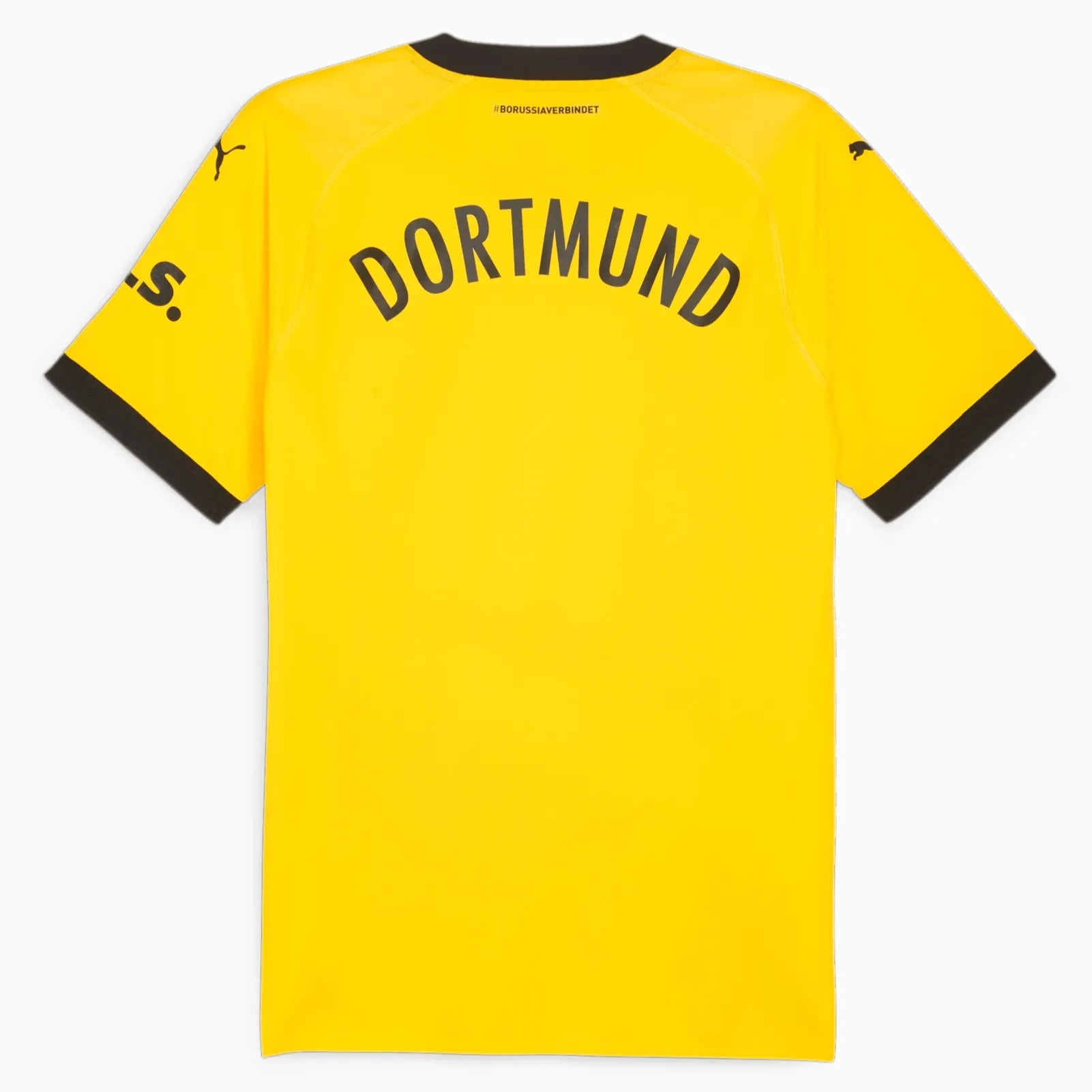Puma 2023-24 Borussia Dortmund Men's Authentic Match Home Jersey (Back)