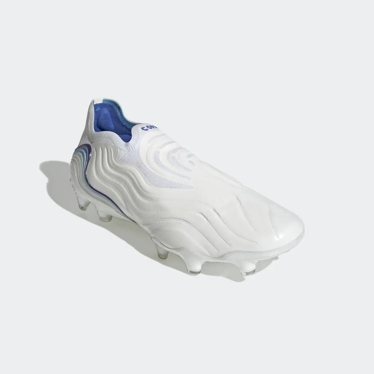 adidas Copa Sense + FG - White-Hi Res Blue (Diagonal 1)