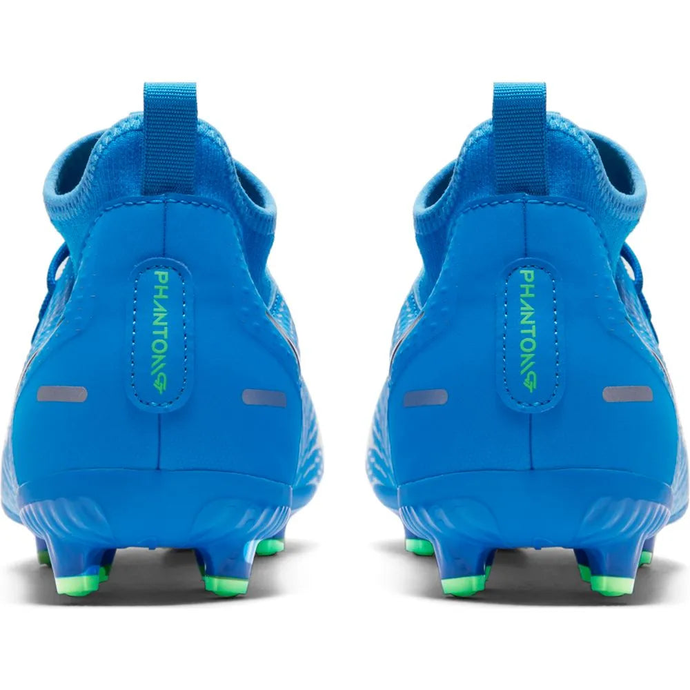Nike JR Phantom GT Academy FG-MG - Blue-Silver (Pair - Back)
