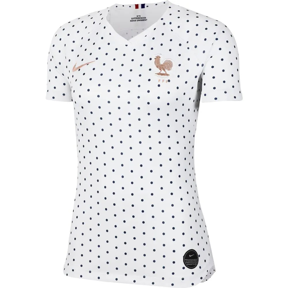 Nike France 2019-20 Women's WC Away Jersey - White