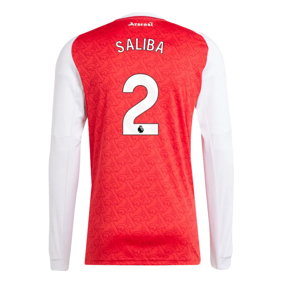 adidas 2025-26 Arsenal Men's Stadium Home Long-Sleeve Soccer Jersey (Saliba)