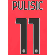 AC Milan 2023/24 Home Pulisic #11 Jersey Name Set
