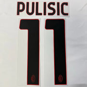 AC Milan 2024/25 Away PULISIC #11 Official Name Set