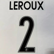 Angel City 2023- Away Leroux #2 Jersey Name Set