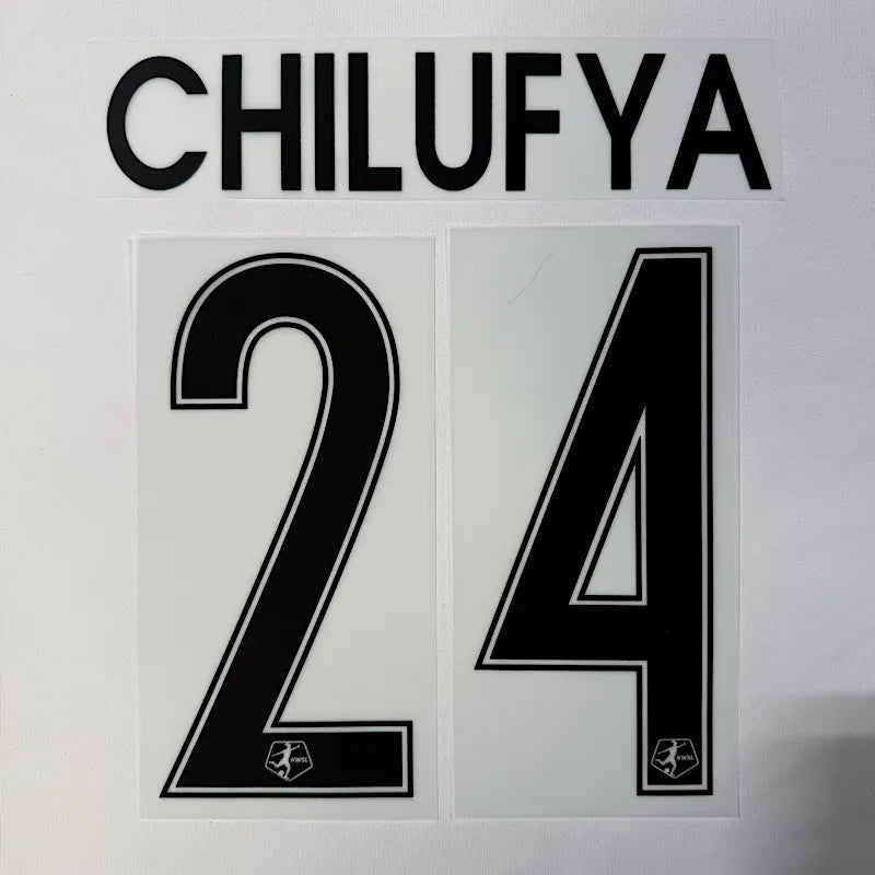 Angel City 2026- Away CHILUFYA #24 Official Name Set