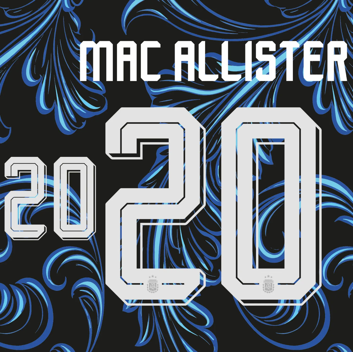 Argentina 2026- Away MACALLISTER #20 Official Name Set
