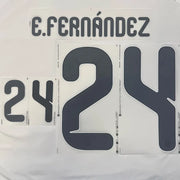 Argentina 2026- Home E. FERNANDEZ #24 Official Name Set