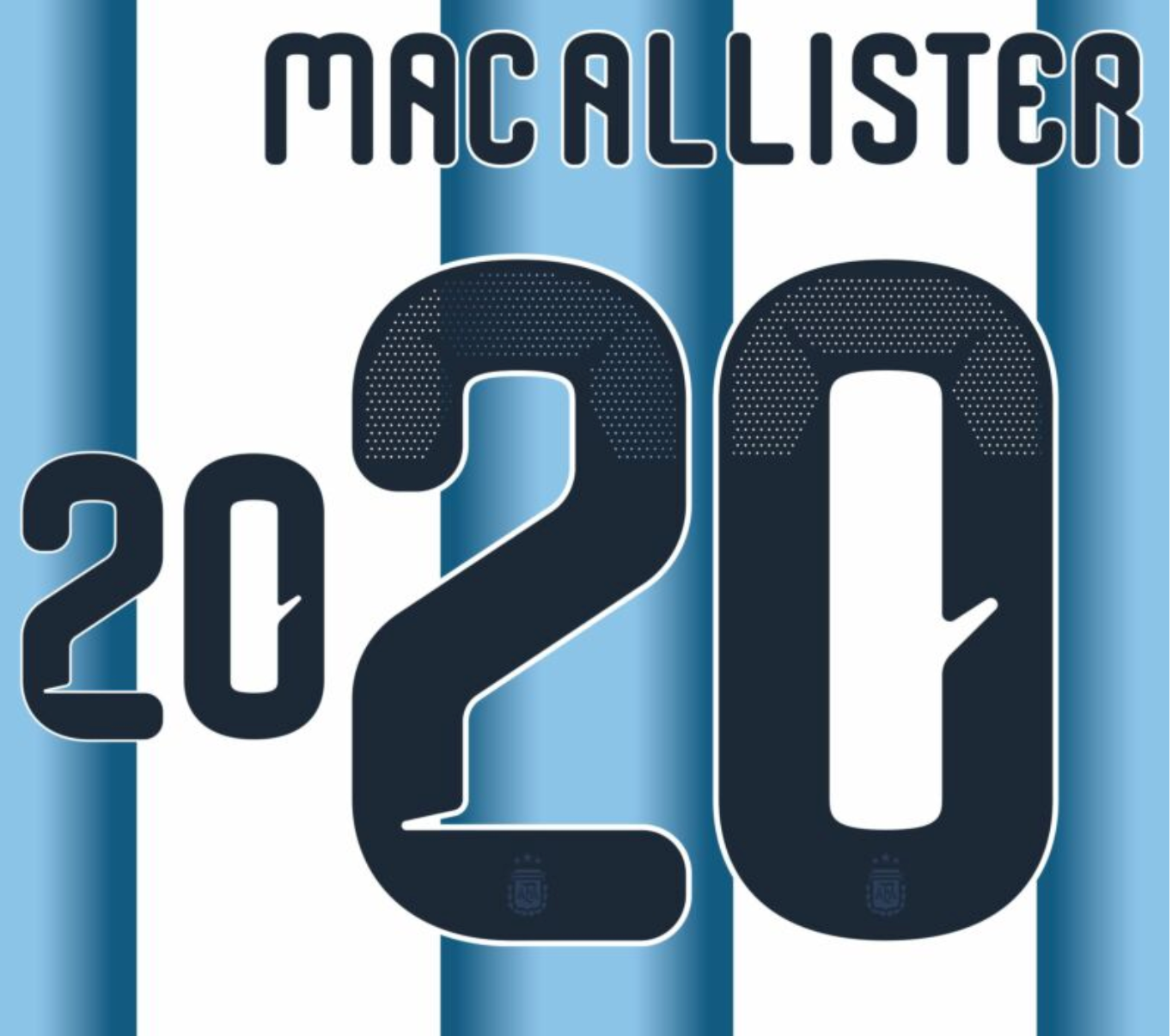 Argentina 2026- Home MACALLISTER #20 Official Name Set