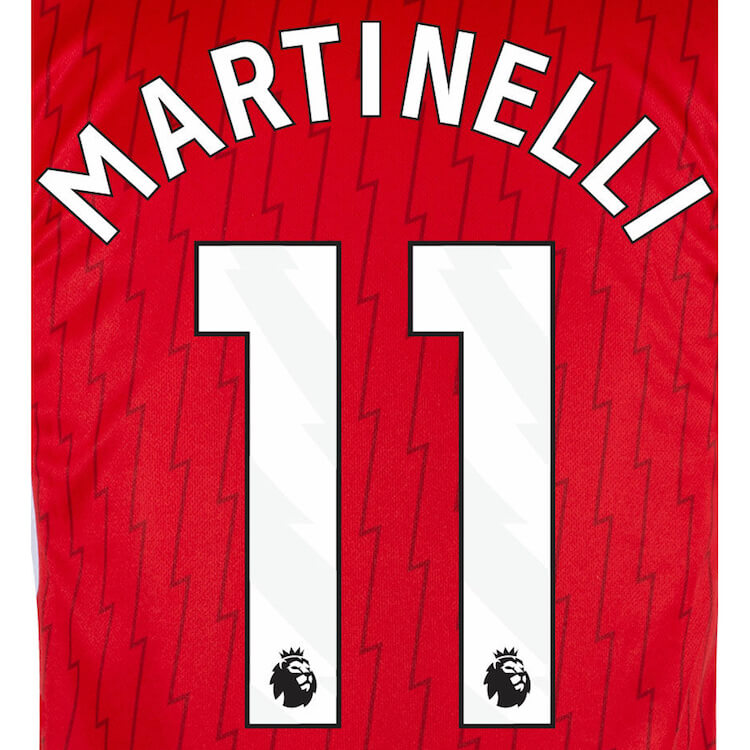 Arsenal 2023-Home Martinelli #11 Jersey Name-White (Back)