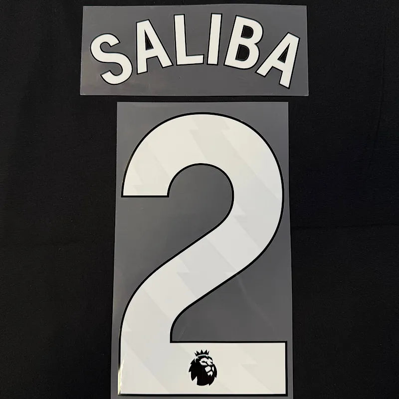 Arsenal 2023-Home SALIBA #2 Official Name Set-White