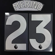 Arsenal 2025-Home MERINO #23 Official Name set-White