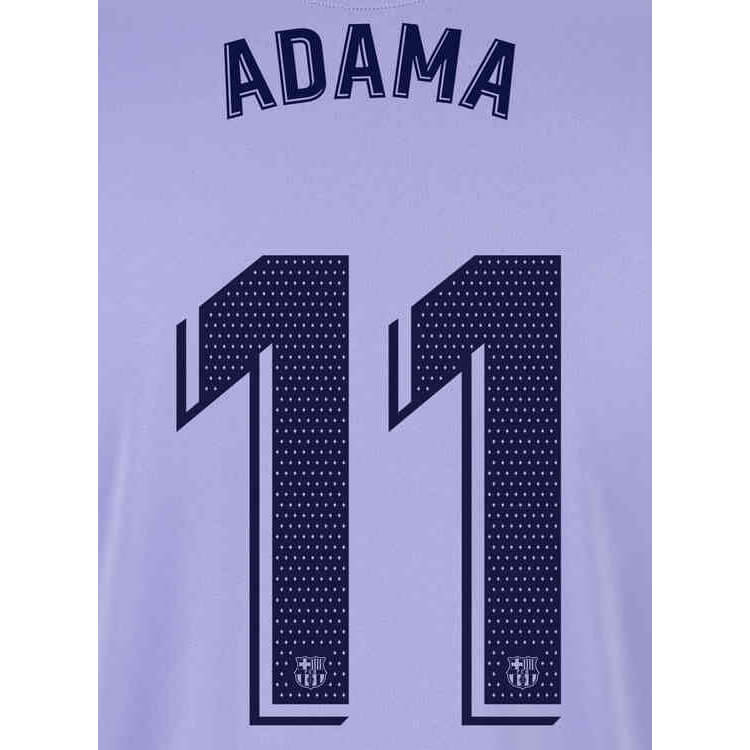 Barcelona 2021 22 Away Adama #11 Jersey Name Set (Back)