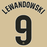 Barcelona 2025/26 Away LEWANDOWSKI #9 Official Name Set
