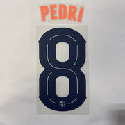Barcelona 2025/26 Third PEDRI #8 Youth Official Name Set (CL Version)