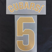 Barcelona 2026/27 Away CUBARSI #5 Official Name Set