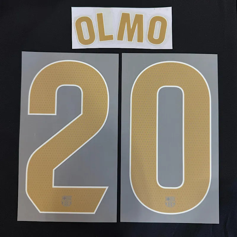 Barcelona 2026/27 Away OLMO #20 Official Name Set