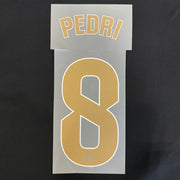 Barcelona 2026/27 Away PEDRI #8 Youth Official Name Set