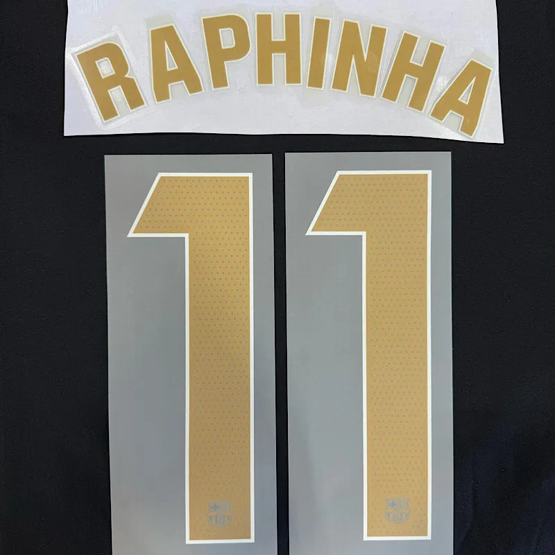 Barcelona 2026/27 Away RAPHINHA #11 Official Name Set