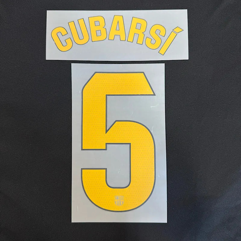 Barcelona 2026/27 Home CUBARSI #5 Youth Official Name Set