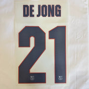 Barcelona 2026/27 Third DE JONG #21 Third Official Name Set (UCL Version)
